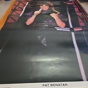 Pat Benatar Black and Purple Art Poster